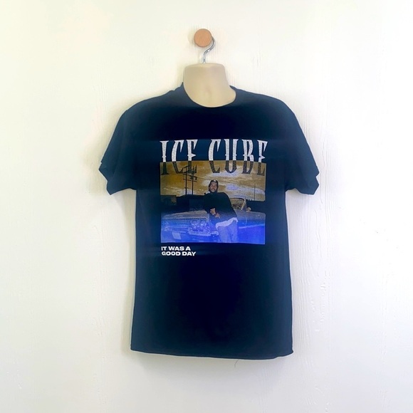 Ice Cube - It Was A Good Day Ice Cube Black Short Sleeve Shirt Size Medium - Picture 1 of 8